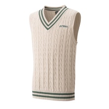 Yonex Vest Sweater with V-Neck 2024 Beige Men